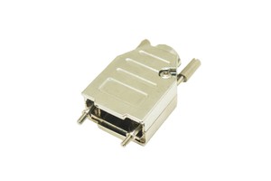 Manufacture Supply Zinc Alloy DB9 180 Degree Female/Male D-Sub 9 Pin Metal Hood VGA Connector
