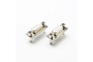 Connector Male Female D-SUB Straight Right Angle DB-9P DB-15P DB-25P DB-37P Dual Row White Plastic Waterproof Connectors