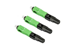 FTTH Telecommunications Quick Assembly SC APC/UPC 55mm Insertion Loss Less 0.3dB Fast Fiber Connector
