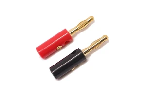 4mm Connectors Adapters for Multimeter Test Banana Plug Gold-plated Banana Plug Screw Connection