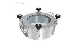 DONJOY ERK Sanitary SS304/SS316L Polished Surface Pressure Manhole Cover Manway Cover 2-5 bar Working Pressure Door Sight Glass