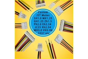 Jst Sh Gh Zh Ph Eh Xh Vh 1.0 1.25 1.5 2.0 2.54 mm Pitch 2/3/4/5/6/7/8/10p Connectors 6s Wiring Harness Balancer Cable Assembly