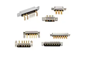Dsub Connectors D-sub Combo High Current Male Female 2w2 5w5 11w1 24w7 DB9 2V2 3V3 17W5 36W4 DB15 D Sub Connector