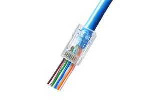 Waterproof Straight Cat6 Ethernet RJ45 Connector 1.2mm Plug RG45 Oxygen-free Copper Phosphor Bronze Contacts Automotive UTP Pass