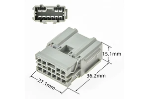 CNLEY 10p Male/Female Brass Automotive Electrical Connectors with PBT Housing IP20 Rated 5A 300V Adapter for Wire Connections