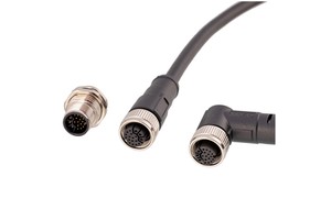 Hot-Selling 1 Meter M14 Female Male Cable Connectors 18Pin Shielded PVCMoulded Leads Right Angled Straight Cable for Power