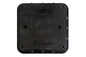 Heavy Duty SMC BMC Composite Fiber Optic Manhole Cover Waterproof Access Cover for Telecom Duct A15 EN124 790*100