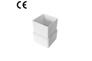 SAM-UK PVC Rain Gutter Overflow Guard Attachment 75mm Plastic Parts Greenhouse Malaysia Roof Water Drainage Fittings Y021