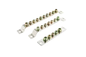 5/7/10 Hole Ground Busbar 3*20mm Model 0320 Wiring Power Terminal Block Computer Room Distribution Box Brass Cabinet Ground Bar