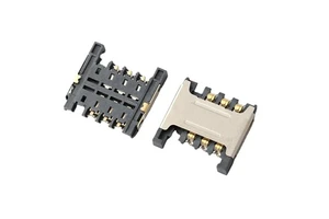 micro sim card socket 6Pin push push memory sim card connector 2.4h Edge micro sim Card Connector