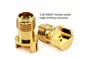 2.92-KED01-1 2.92mm Female Edge Launch RF Adapters Gold Plated 50Ohm DC-40GHz High Frequency PCB Mount Jack