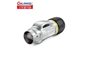 Cnlinko BD24 Network Ethernet Panel Mount RJ45 Cables CAT6 Waterproof RJ45 Connector