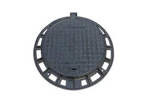 Factory Cast Iron Customized En124 Locksystem Ductile Iron Customized logo D400 Manhole Cover Well Cover Roadway Safety Round