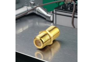 ZD Brand RG6 Brass Female F-Type RF Coaxial Adapter 1p Connectors
