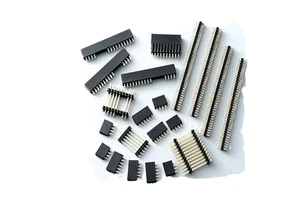 Manufacturer's 90 Degree Bent Pin Header Female Header 0.8~1.27~2.54 Pitch Single Row Double Board Board Mezzanine Connectors