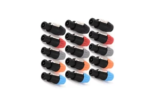 4 Pin Professional Speaker Plug Audio Power Amplifier SpeakON Male/Female Copper Contact PC Housing Welding Free Connector