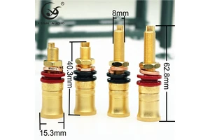 Binding Post XSSH YIVO OEM DIY Plated Gold M8 8mm Screw Short Long Wiring Terminal Female Banana Connector ATX Chassis Plugs