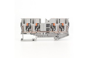 PT 6 QUATTRO PT6 QUATTRO 4 Wire Push In Terminal Block 6mm2 10 AWG Feed Through DIN Rail Power Distribution Connector