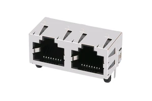 Network Modular Connector 1X2 Dual Ports 8P8C 6P6C Ethernet Female RJ12 RJ45 Jack Without LED