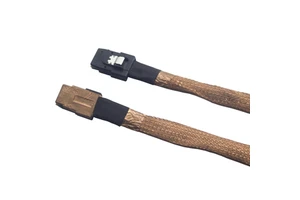 36Pin Internal Mini SAS SFF-8087 to SFF-8087 Cable 75cm Host/Controller to Backplane Data Transfer Cable Copper Mesh