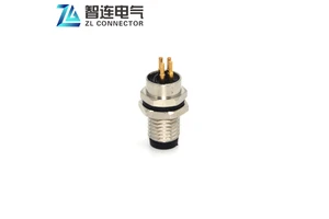 M8 4pin Back Panel Mount Connector