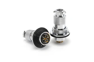 Aviation Plug Connectors Circular GX16 Female Socket PCB Plug 2 Pin Wire Square Tube Circular Connector Speakon Connector