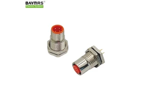 Baymrs Iinstallation Behind the Board M12 Panel Connectors 4 Pin a B D Coded M12 plug connectors