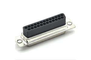 YZTECH Standard D-Sub Connector DP 25P Female Straight with Harpoon Model DCH.25S-B-00