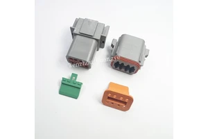 Deutsch DT 8 Pin Gray Male And Female Auto Waterproof Electrical Wire Connector DT04-8P DT06-8S