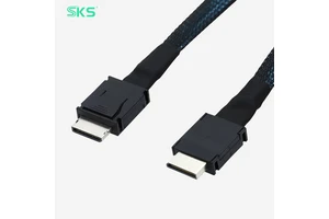 OCuLink SFF-8611 4i to 4i High Speed Cable 0.4m 64Gbps Data Cord for eGPU Graphics Card NVMe HBA Serve