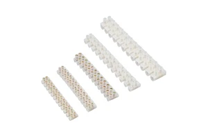 Crimp Terminal Blocks Transparent Pure Copper Flame Retardant Brass Plated Insulated Electrical Terminal Strips 5A 380V