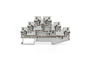 ST 2.5 3L Triple Level Terminal Block Push In Spring Connector 3 Level DIN Rail Terminal Space Saving Signal Terminal
