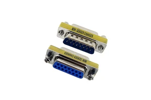 MINI GENDER CHANGER D-SUB 15pin Male to Female Adaptor