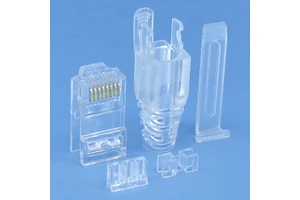 New Design Factory Wholesale Price 5-piece Unshielded Modular Plug Ethernet Rj45 8P8C CAT6A Connector