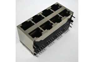 2X4P H25.1 L28.2 Ethernet Connectors Shrapnel Female Waterproof Connector 90 Degree Angle