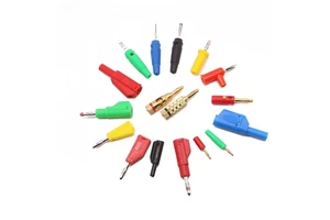 High Voltage 2mm 4mm Stackable Banana Plug Audio & Video Connector