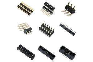 40 Pin Single Row Straight Round Female Header 2.54mm Pitch Strip Connector Socket Pin Header Female Header