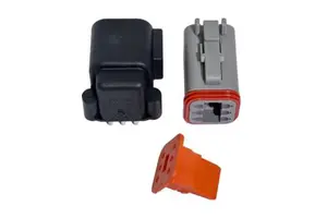 DTF13-6PA Low Voltage Automotive Connector Header 2 Position Right Angle Board to Board DT06-06S FEMALE