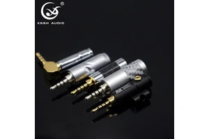 HIFI Audio Guitar Adapter YIVO XSSH Audio OEM ODM Wholesales Hi-end Carbon Fiber Headphone Male 3.5mm Plug Jack 4 Pole Connector