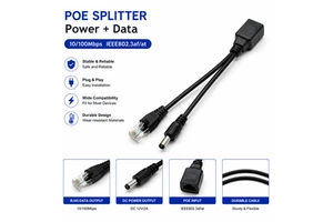 Custom Wire Harness Factory Active POE Splitter 12V 2A Ethernet Adapter For IP Camera And CCTV Wire Harness