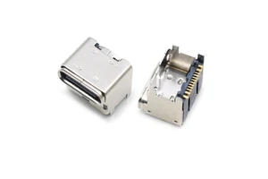 12PIN USB Type C Female Socket SMD PCB USB3.0 Jack Connectors Stainless Steel Shell Phosphor Copper Terminals ISO 9001 Certified