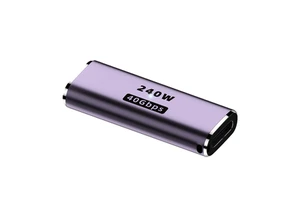 USB C Female to USB C Female Adapter 240W Extend Coupler DC Output Type C Connector for Mac Book Tablet Mobile Phone Brand New