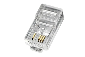 8P4C RJ45 CAT5E Modular Plug Ethernet Connector Phosphor Bronze 4-Core UTP Shielded ISO9001 Certified for Network Monitoring