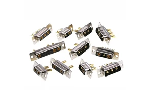 High Current D-Sub Connectors Male and Female with Pins 2W2 2V2 3W3 7W2 5W5 8W8 9W4 17W2