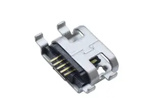 In STOCK JLC Mini Copper Micro USB Female 5P 1.5A 12V Recessed Connector Reel Packaging For Charge