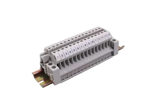 UK 2.5B Grey Screw Din Rail Terminal Block Nylon PA66 Plastic Housing Combined Terminal Block for Industrial Application