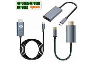 4K TYPE-C to HDMI Adapter Type C Male to HDMI Female Docking Station USB C to HDMI HDTV Converter Cable for Macbook Pro Samsung