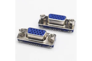 D-sub Three Row Slim Right Angle Vga Type Vga 15p D Sub Vga DB In The First Seven After Eight D-sub Female Connector
