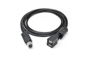 Network Data Y-Splitter Cable M12 A Code 8 Pin Female Connector To USB 2.0 Female Plug IP67 Waterproof Shielded Connector