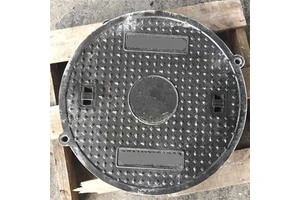 Dia600mm 900MM Round Shape Molded Fiberglass Manhole Cover Hinged FRP Sewage Manhole Cover